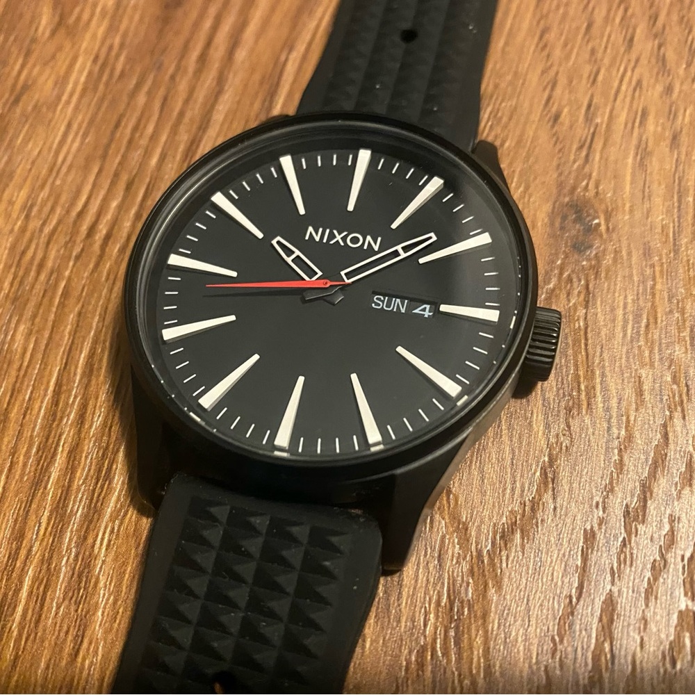 Nixon Black and Red Men's Watch
